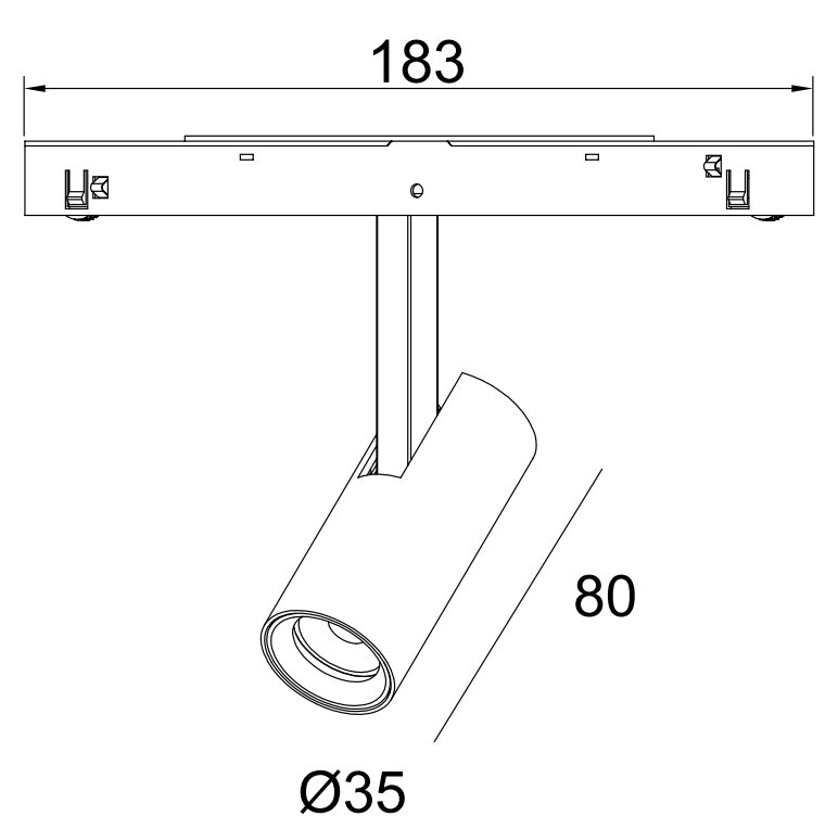 20 Series magnetic track — view 6